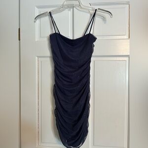 WINDSOR Women’s dark blue mini dress with sparkles -size S